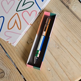 Caroline Gardner Ball Point Pen - Sun Lounge Stripe Caroline Gardner Ball Point Pen - Sun Lounge Stripe