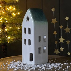Ceramic Light Up LED Large House Decoration Ceramic Light Up LED Large House Decoration