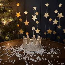 Champagne Ceramic Crown Tealight Holder Champagne Ceramic Crown Tealight Holder