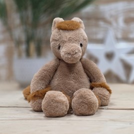 Charlie Bears Clip Clop Pony Oatmeal Brown