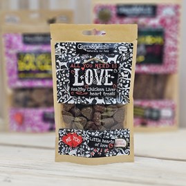 Chicken Liver 'Love' Heart Dog Treats