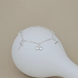 Children's First Holy Communion Cross And Heart Bracelet Children's First Holy Communion Cross And Heart Bracelet