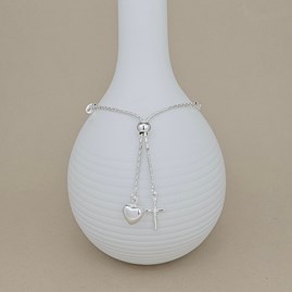 Children's Silver Baptism Bracelet Children's Silver Baptism Bracelet