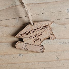'ConGRADulations On Your PhD' Decoration and Card 'ConGRADulations On Your PhD' Decoration and Card