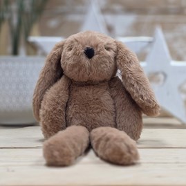 Cookie The Long Leg Dark Brown Bunny Soft Toy