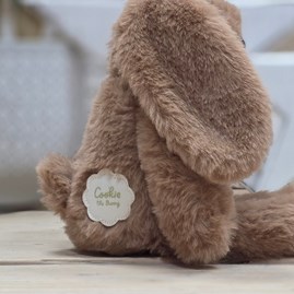 Cookie The Long Leg Dark Brown Bunny Soft Toy