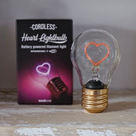 Cordless Heart Lightbulb Cordless Heart Lightbulb