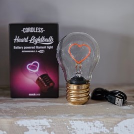 Cordless Heart Lightbulb Cordless Heart Lightbulb