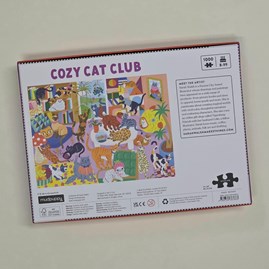 Cozy Cat Club 1000 Piece Jigsaw Puzzle