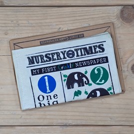 Crinkly Cloth Baby Newspaper Book - Counting Creatures Crinkly Cloth Baby Newspaper Book - Counting Creatures