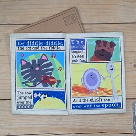 Crinkly Cloth Baby Newspaper Book - Nursery Rhymes