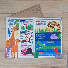 Crinkly Cloth Baby Newspaper Book - Safari Animals Crinkly Cloth Baby Newspaper Book - Safari Animals