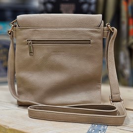Cross Body Bag With Tassel in Khaki Cross Body Bag With Tassel in Khaki