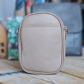 Cross Body Double Zip Bag in Khaki Cross Body Double Zip Bag in Khaki