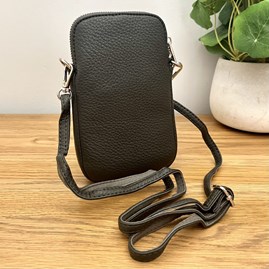 Cross Body Phone Bag in Dark Grey