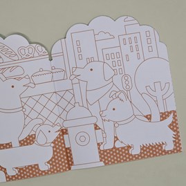 Dogs Colouring Book and Stickers