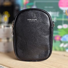 Double Zip Cross Body Bag in Black Double Zip Cross Body Bag in Black