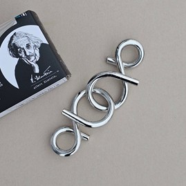 Einstein's Mini Wood or Metal Puzzle Einstein's Mini Wood or Metal Puzzle