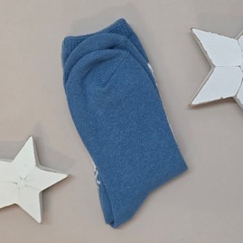 Fair Isle Patterned Socks in Blue Fair Isle Patterned Socks in Blue