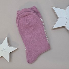Fair Isle Patterned Socks in Pink Fair Isle Patterned Socks in Pink