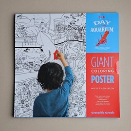 Giant Colouring Poster - Day At The Aquarium Giant Colouring Poster - Day At The Aquarium