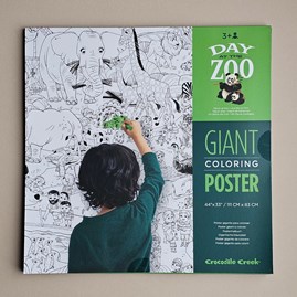 Giant Colouring Poster - Day At The Zoo