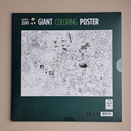 Giant Colouring Poster - Day At The Zoo Giant Colouring Poster - Day At The Zoo