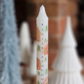 Gingerbread House Advent Candle