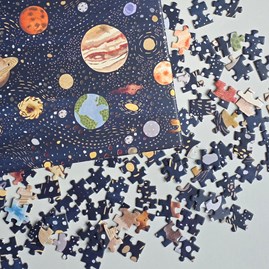 Glow: Planets 500 Piece Jigsaw Puzzle Glow: Planets 500 Piece Jigsaw Puzzle