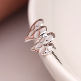Hammered Heart Stud Earrings Hammered Heart Stud Earrings
