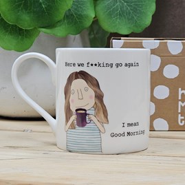 'Here We F**king Go Again' Mug