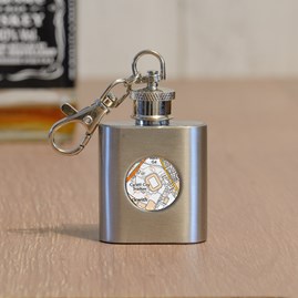 Personalised Football Hip Flask And Keyring Personalised Football Hip Flask And Keyring