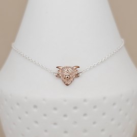 Highland Cow Bracelet in Rose Gold Plate Highland Cow Bracelet in Rose Gold Plate