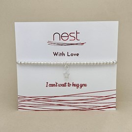 'I Can't Wait To Hug You' Beaded Charm Bracelet 'I Can't Wait To Hug You' Beaded Charm Bracelet