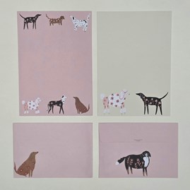 Illustrated Writing Paper Set - 'Dogs' Illustrated Writing Paper Set - 'Dogs'