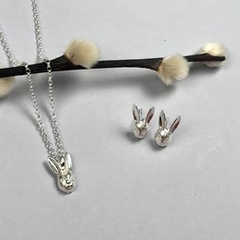 Personalised Solid Silver Hare Necklace Personalised Solid Silver Hare Necklace