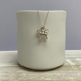 Personalised Schnauzer Dog Sterling Silver Necklace Personalised Schnauzer Dog Sterling Silver Necklace