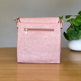 Cross Body Bag With Tassel in Pink