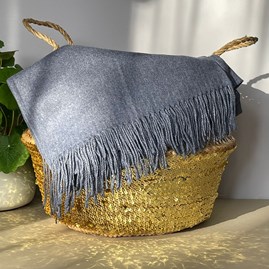 Super Soft Plain Pashmina Style Scarf in Denim Super Soft Plain Pashmina Style Scarf in Denim