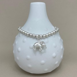 Personalised Elephant Charm Bead Bracelet Personalised Elephant Charm Bead Bracelet