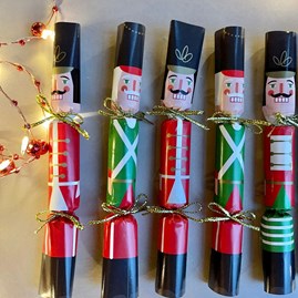 Nutcracker Saucer Crackers Set of 8