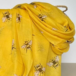 Bees Scarf in Yellow Bees Scarf in Yellow