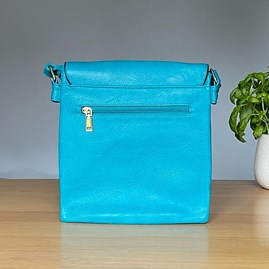 Cross Body Bag With Tassel in Teal