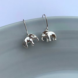 Sterling Silver Elephant Earrings Sterling Silver Elephant Earrings