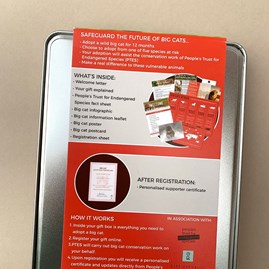 Adopt a Big Cat Gift Tin Adopt a Big Cat Gift Tin