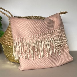 Herringbone Scarf in Pink Herringbone Scarf in Pink
