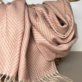 Herringbone Scarf in Pink Herringbone Scarf in Pink