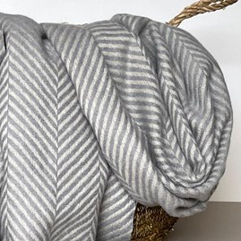 Herringbone Scarf in Grey Herringbone Scarf in Grey