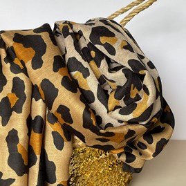 Leopard Print Black Border Scarf in Black and Brown Leopard Print Black Border Scarf in Black and Brown