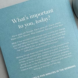 Five Minutes In The Morning Focus Journal Five Minutes In The Morning Focus Journal